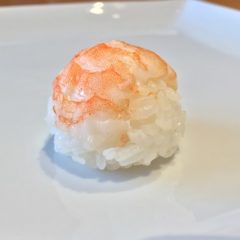 てまり寿司の海老の写真