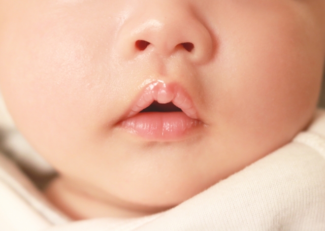 赤ちゃんの唇の写真